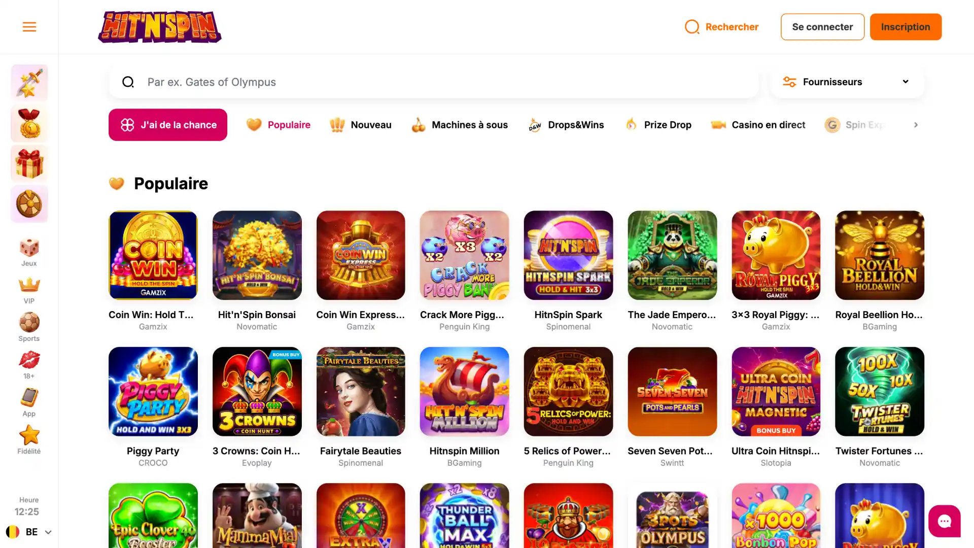 Rejoignez HitNSpin Casino et profitez d’un large choix de jeux.