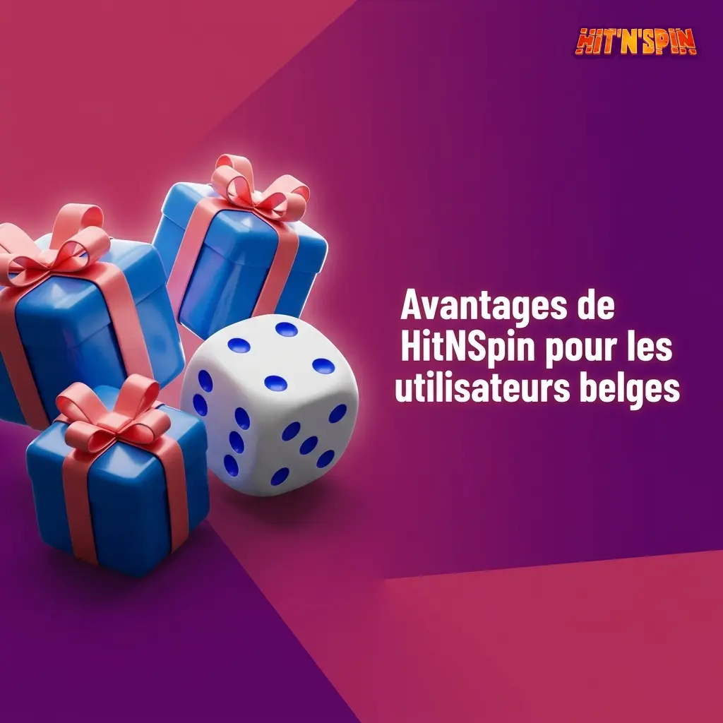Interface HitNSpin montrant licence Curaçao, catalogue de jeux et paris sportifs pour joueurs belges.