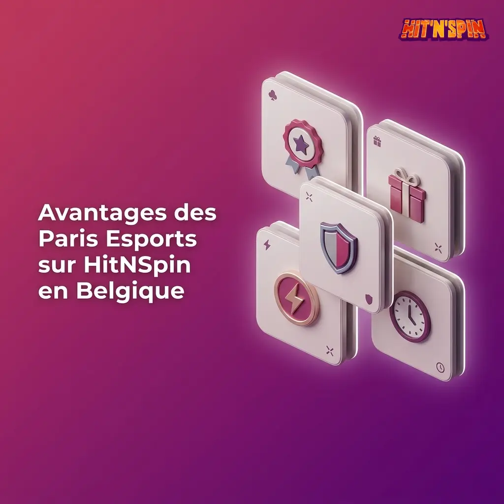 Avantages des paris esports sur HitNSpin en Belgique : marchés CS2, Dota 2, live betting et bonus hebdo.