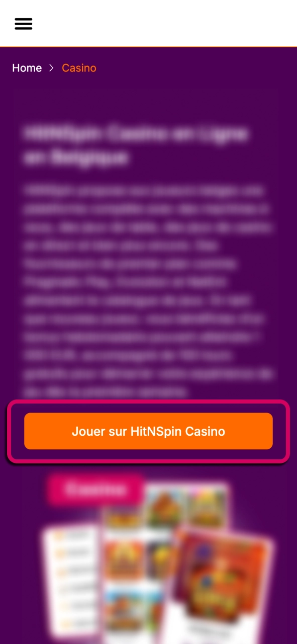 Rejoignez HitNSpin aujourd’hui et bénéficiez d’une inscription simple et rapide.