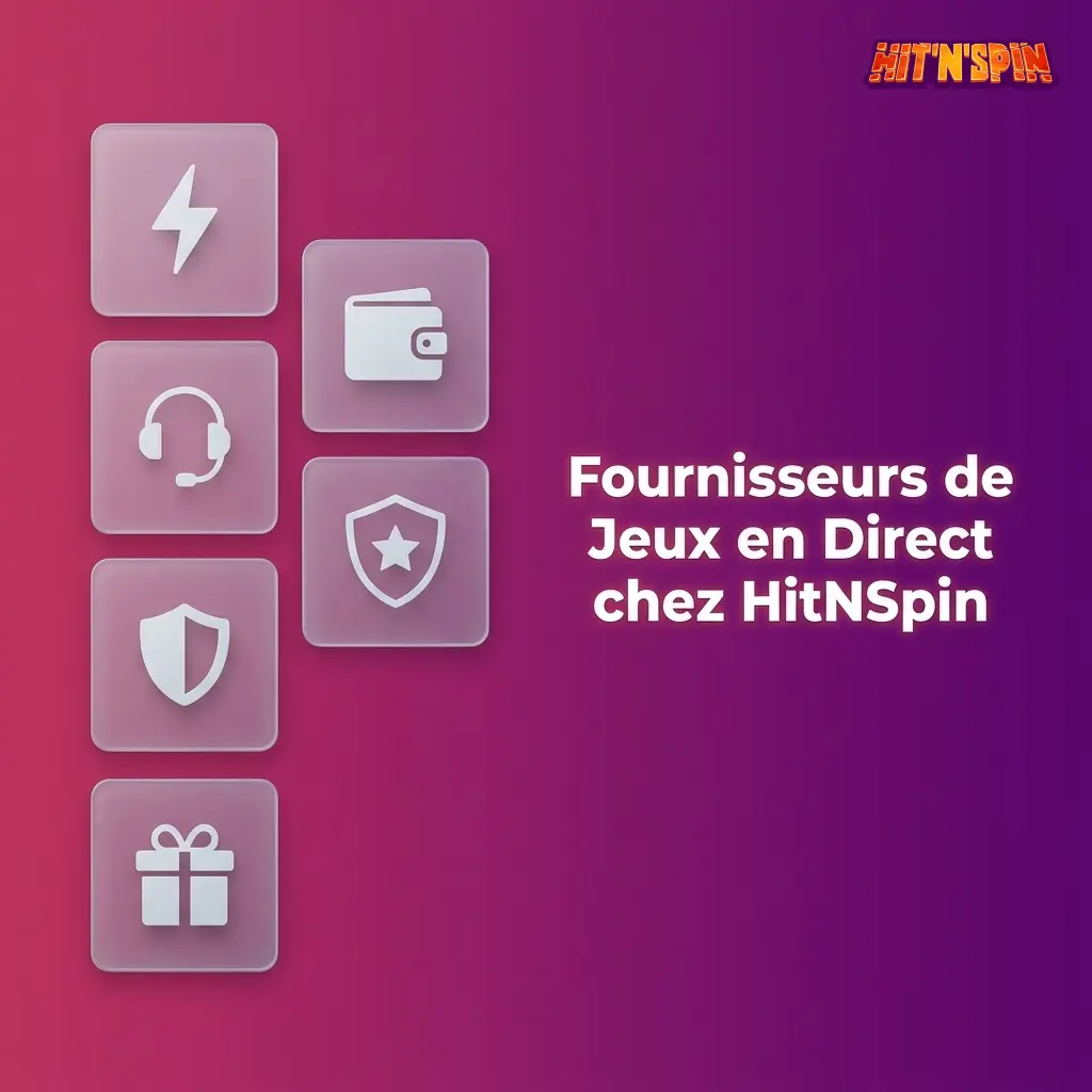 Fournisseurs jeux en direct HitNSpin : Evolution Gaming, Pragmatic Play, Ezugi, Microgaming, NetEnt Live.