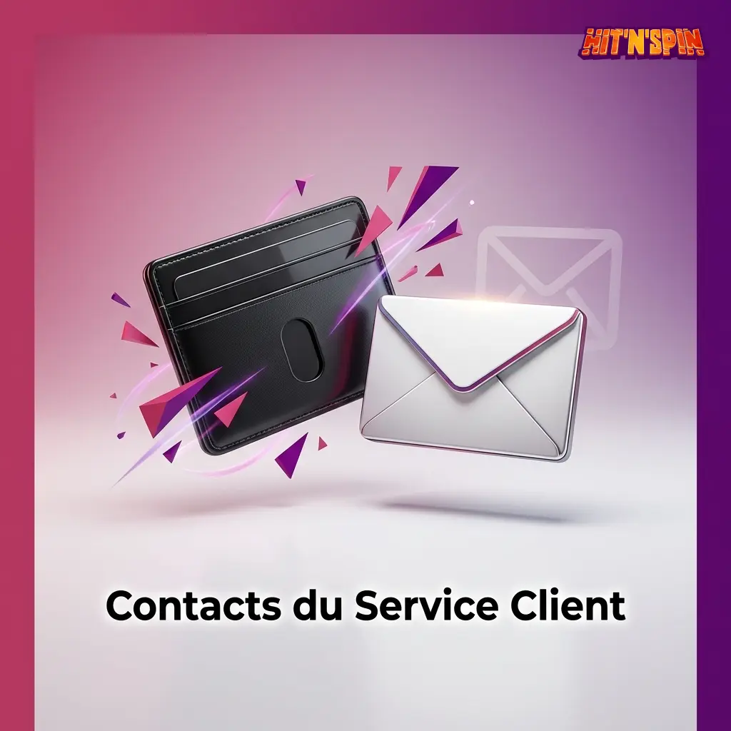 Contacts du service client HitNSpin : chat en direct, e-mail et FAQ disponibles 24h/24 et 7j/7.