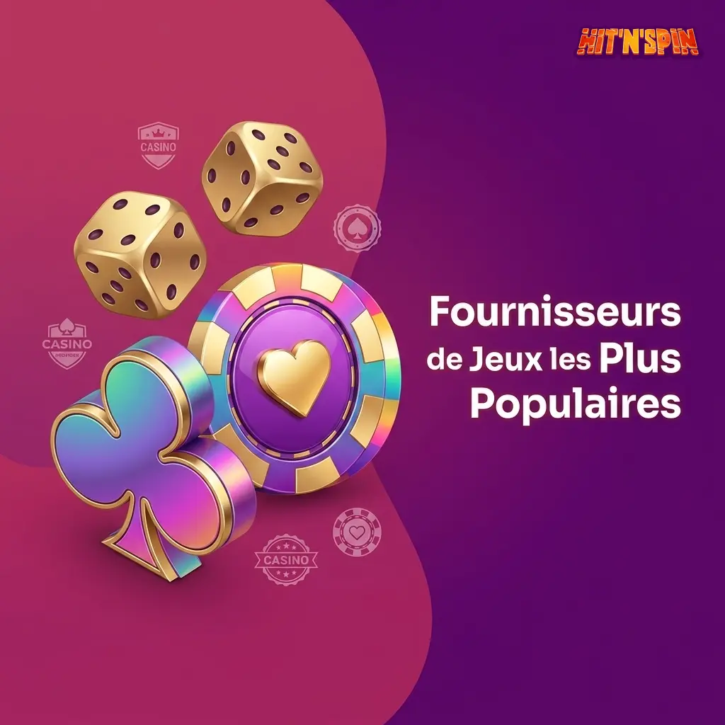 Fournisseurs de jeux HitNSpin : Pragmatic Play, Evolution, NetEnt, Play'n GO et Spribe certifiés MGA et UKGC.