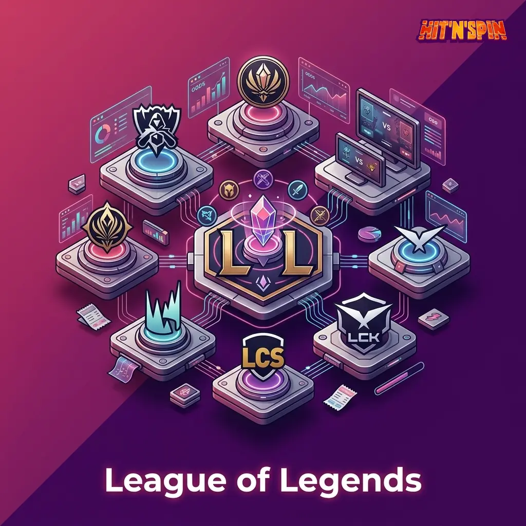 Paris esports League of Legends sur HitNSpin – Worlds, MSI, LEC, LCS, LCK disponibles.