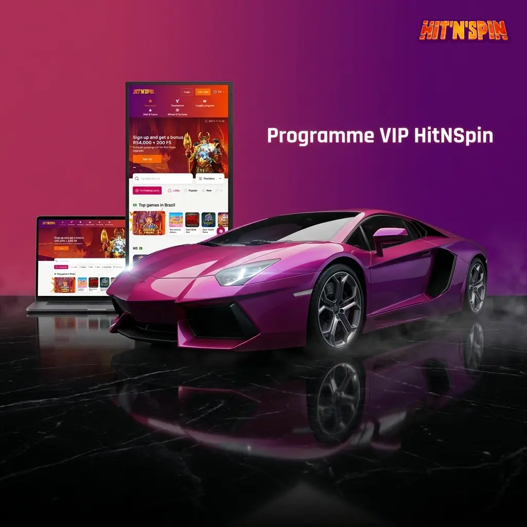 Programme VIP HitNSpin avec niveaux Bronze, Silver, Gold et Platinum offrant bonus, cashback et avantages exclusifs.